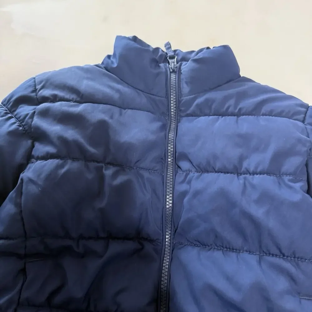 Children’s Place Kid’s S 5/6 Puffer Zip Navy Blue Jacket Outdoor Winter